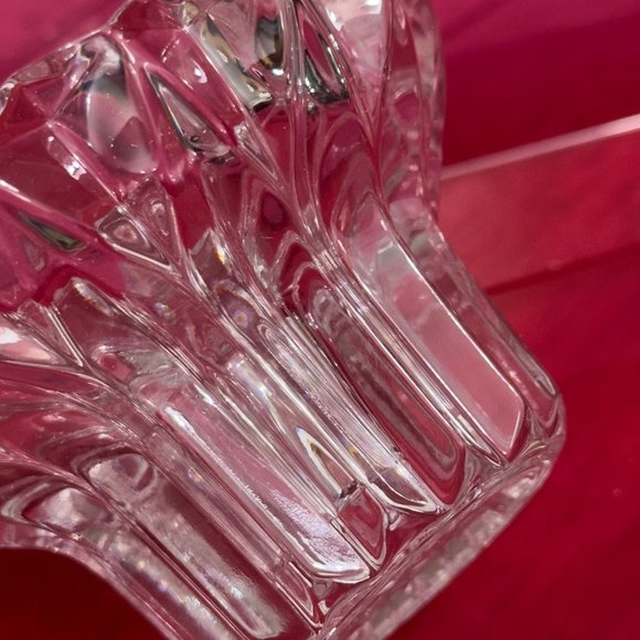 Brand New Old Stock Avon 24% Lead Crystal Candle Stick Holders Set of 2 French - Picture 8 of 13